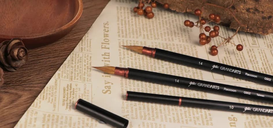 Raccoon Dog hair brushes
